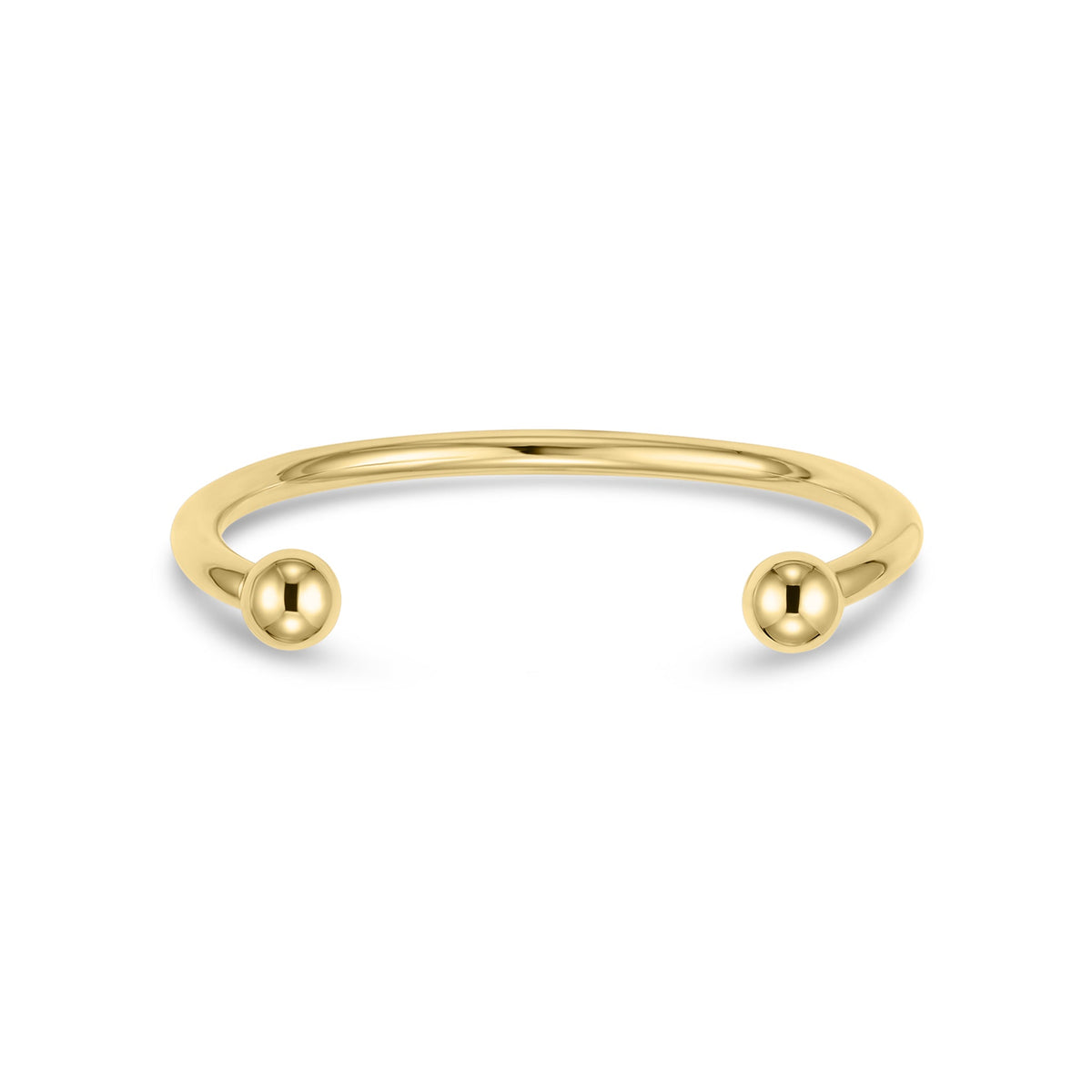 9ct Yellow Gold 5mm Solid Round Torque Bangle