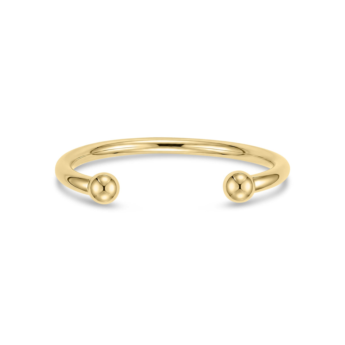 9ct Yellow Gold 6mm Solid Round Torque Bangle