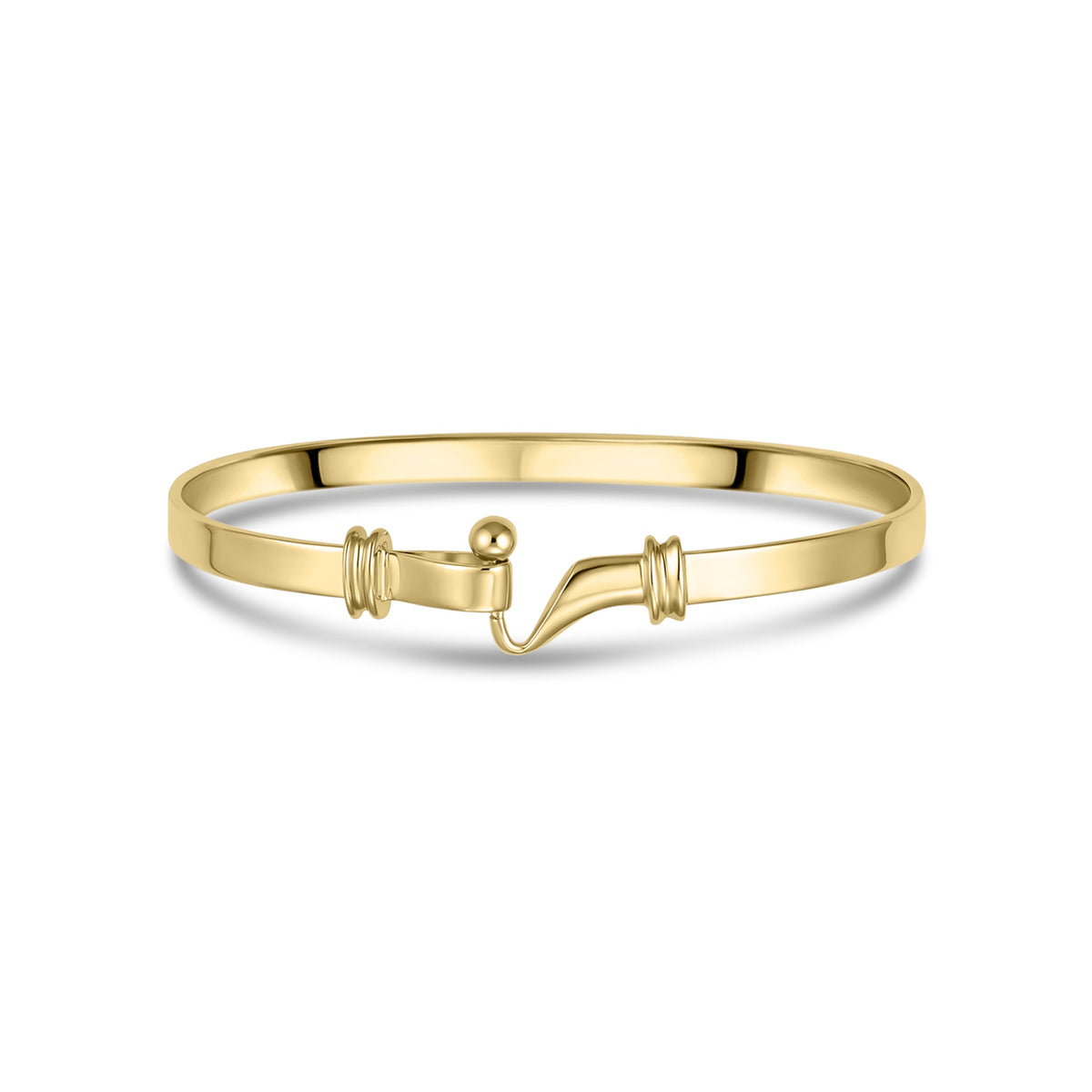 9ct Yellow Gold Hook Bangle