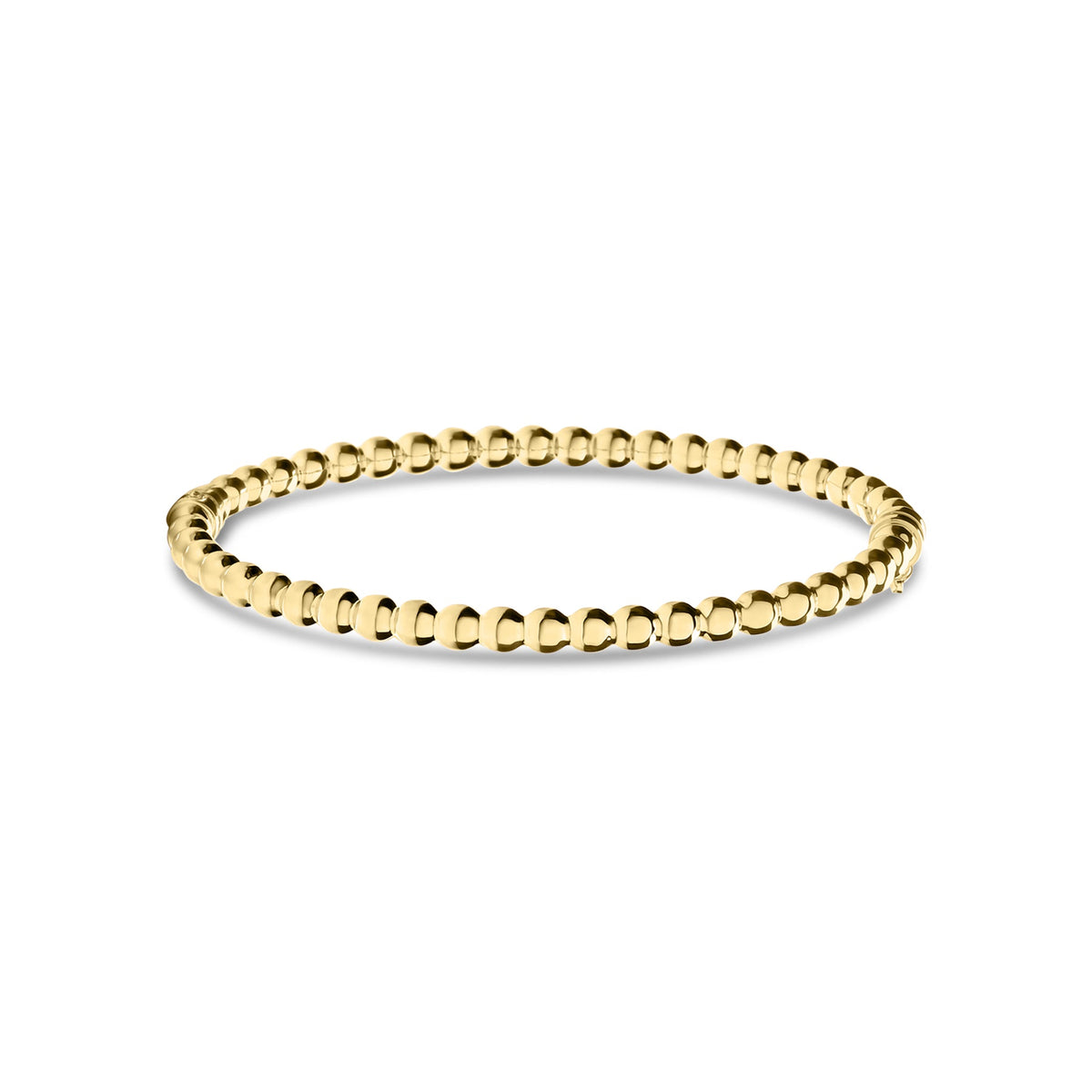 9ct Yellow Gold Beaded Bangle