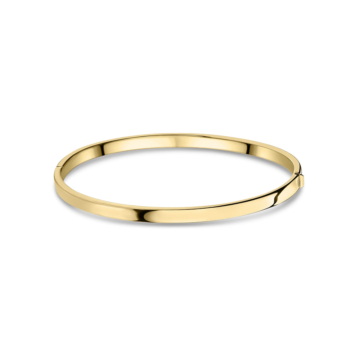 9ct Yellow Gold Flat Hinged Bangle