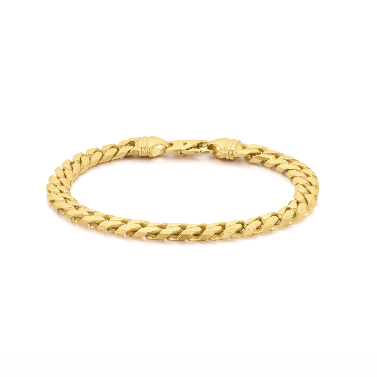 9ct Yellow Gold 7mm Tight Curb Bracelet