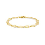 9ct Yellow Gold Celtic Filigree Link Bracelet