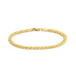 9ct Yellow Gold Twisted Link Bracelet