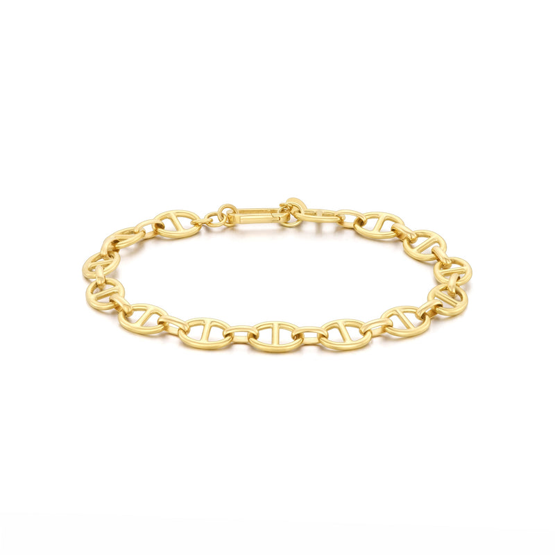 9ct Yellow Gold Anchor Link Bracelet