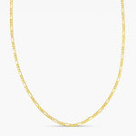 9ct Yellow Gold 2.2mm Figaro Chain