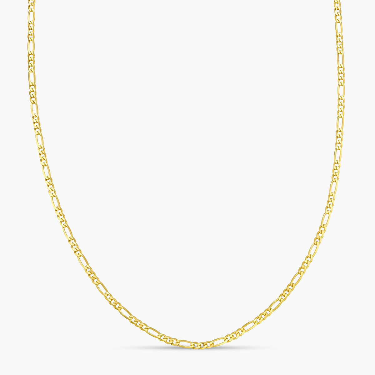 9ct Yellow Gold 2.2mm Figaro Chain