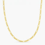 9ct Yellow Gold 3.8mm Figaro Chain