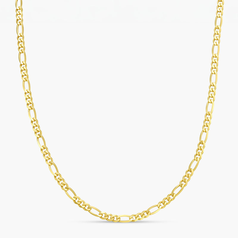 9ct Yellow Gold 3.8mm Figaro Chain