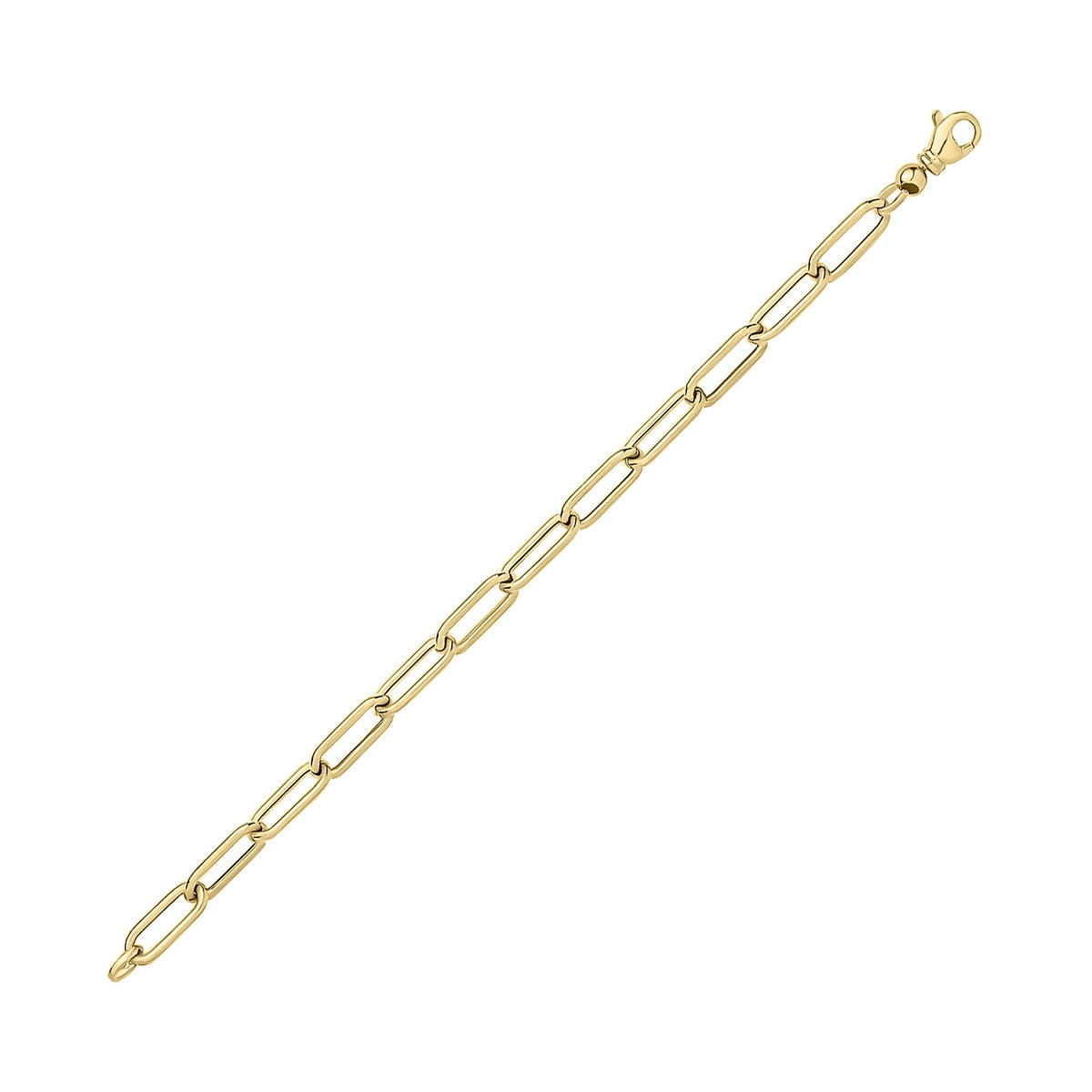 9ct Yellow Gold Large Paperclip Link Chain
