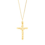 9ct Yellow Gold Crucifix Pendant