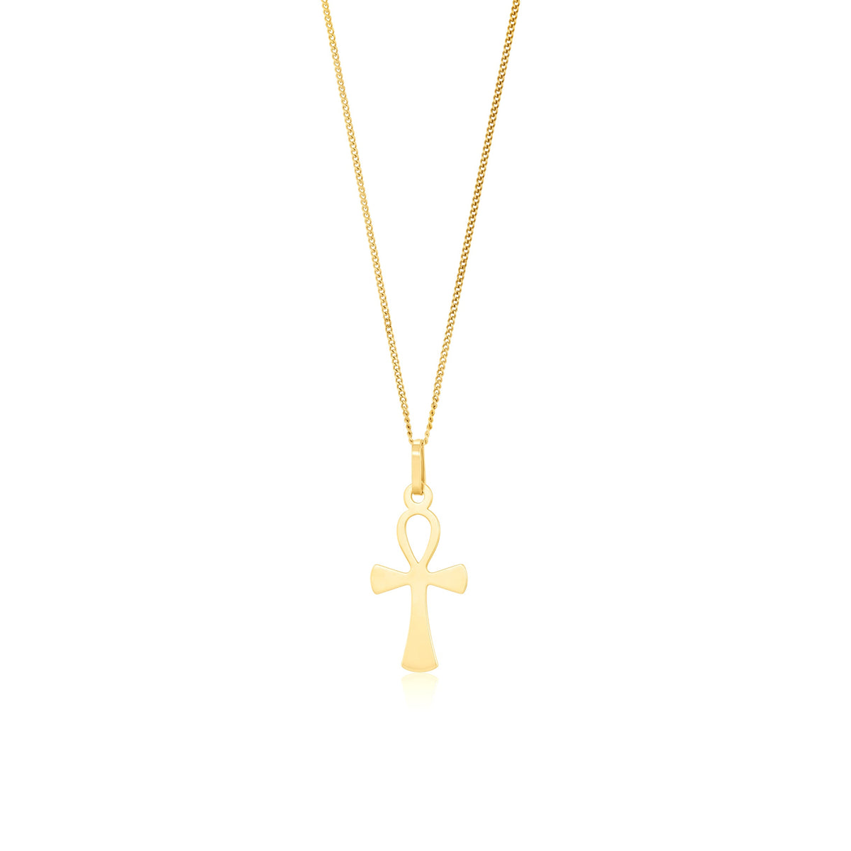 9ct Yellow Gold Ankh Cross Pendant