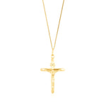 9ct Yellow Gold Flared Crucifix Pendant