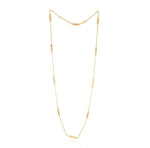 9ct Yellow Gold Polished Marquise Necklace — 18"/45cm