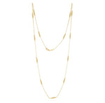9ct Yellow Gold Polished Marquise Necklace — 24"/61cm