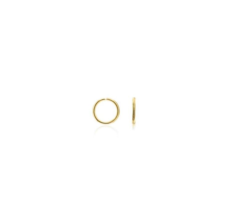 9ct Yellow Gold Thin Sleeper Hoop Earrings – 13x1.5mm