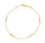 9ct Yellow Gold Polished Marquise Bracelet — 7.5"/19cm