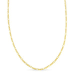 9ct Yellow Gold 2.2mm Figaro Chain