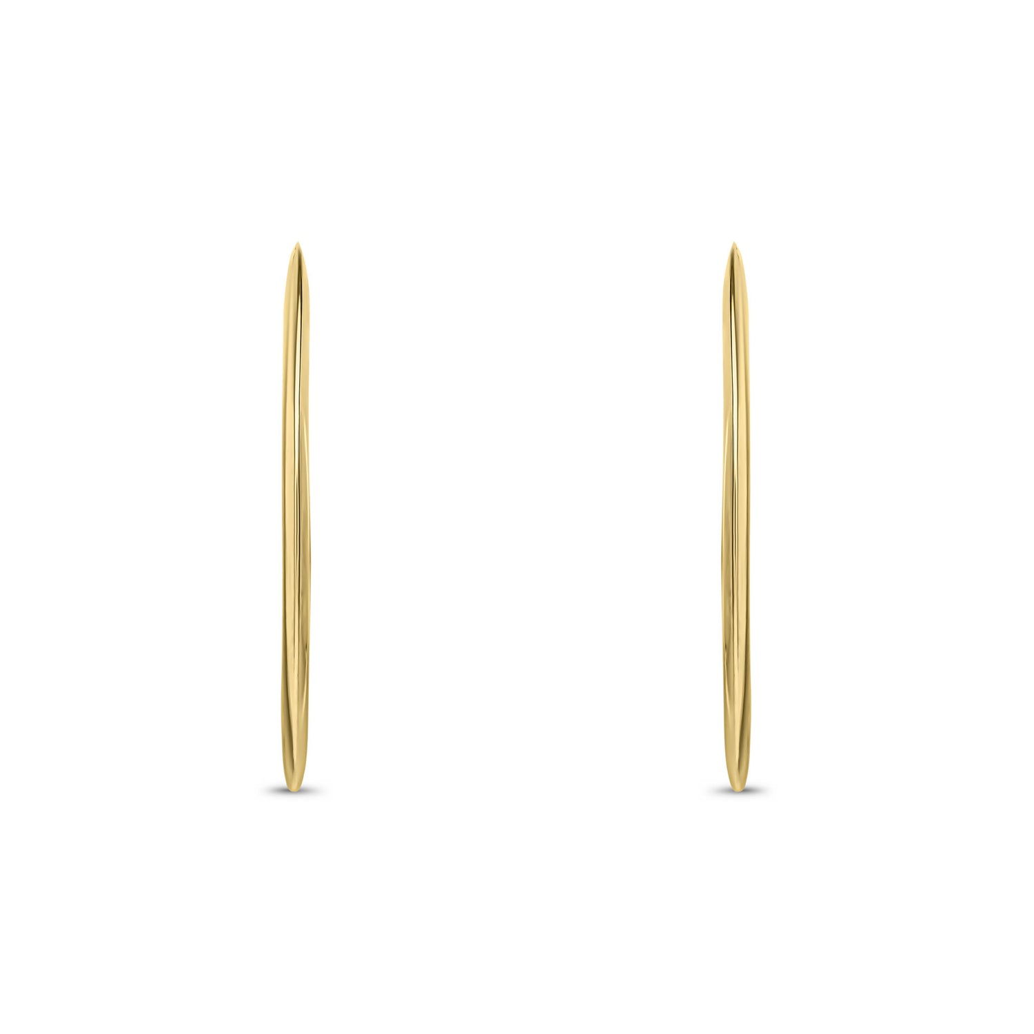9ct Yellow Gold Polished Hoop Earrings — 35mm