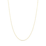 18ct Yellow Gold 1.1mm Curb Chain Necklace