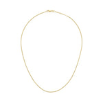 18ct Yellow Gold 1.4mm Curb Chain Necklace