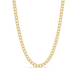 9ct Yellow Gold 9.8mm Flat Curb Chain