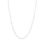 18ct White Gold 1.8mm Curb Chain Necklace