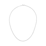 18ct White Gold 1.8mm Curb Chain Necklace