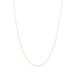 18ct Yellow Gold 0.9mm Fine Curb Chain Necklace