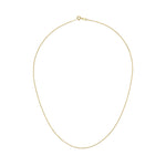 18ct Yellow Gold 0.9mm Fine Curb Chain Necklace
