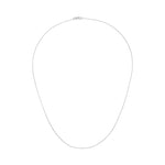 Platinum 1mm Rolo Chain Necklace