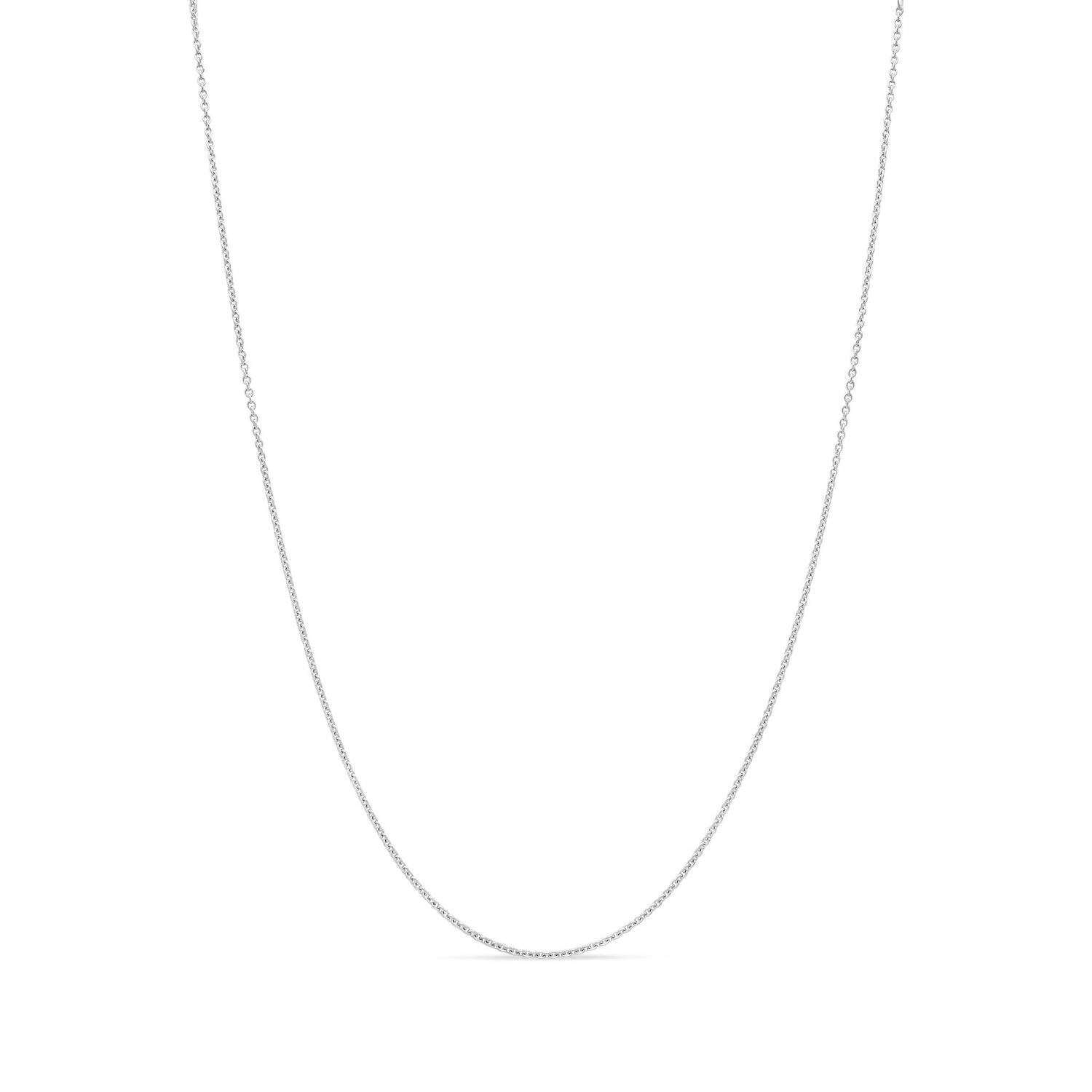 Platinum 1.9m Rolo Chain Necklace