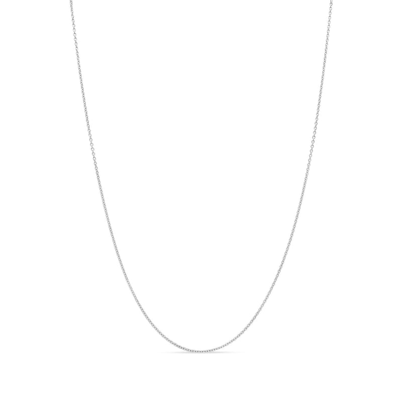Platinum 1.9m Rolo Chain Necklace
