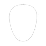 Platinum 1.9m Rolo Chain Necklace