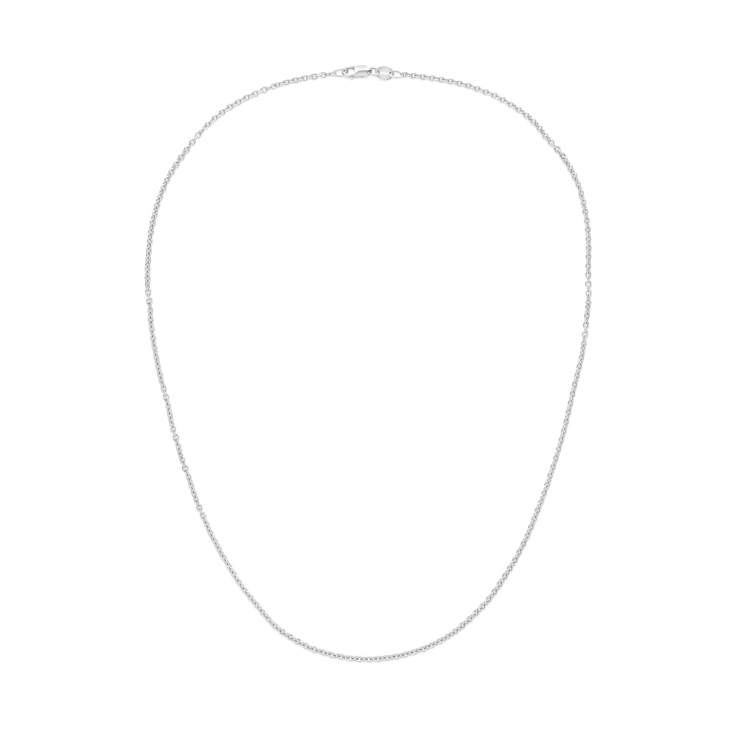 Platinum 1.9m Rolo Chain Necklace