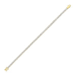 9ct Yellow Gold Natural Diamond Tennis Bracelet — 0.50ct