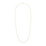 18ct Yellow Gold 1.00ct Natural Diamond Rubover Station Necklace — 36"/91cm