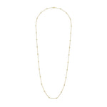 18ct Yellow Gold 2.00ct Natural Diamond Rubover Station Necklace — 36"/91cm