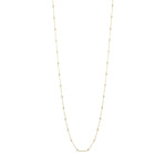 18ct Yellow Gold 2.00ct Natural Diamond Rubover Station Necklace — 36"/91cm