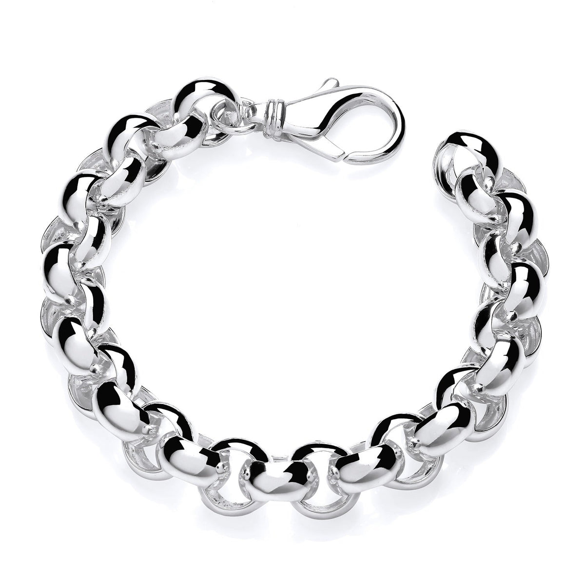 Sterling Silver Men’s Chunky Belcher Bracelet