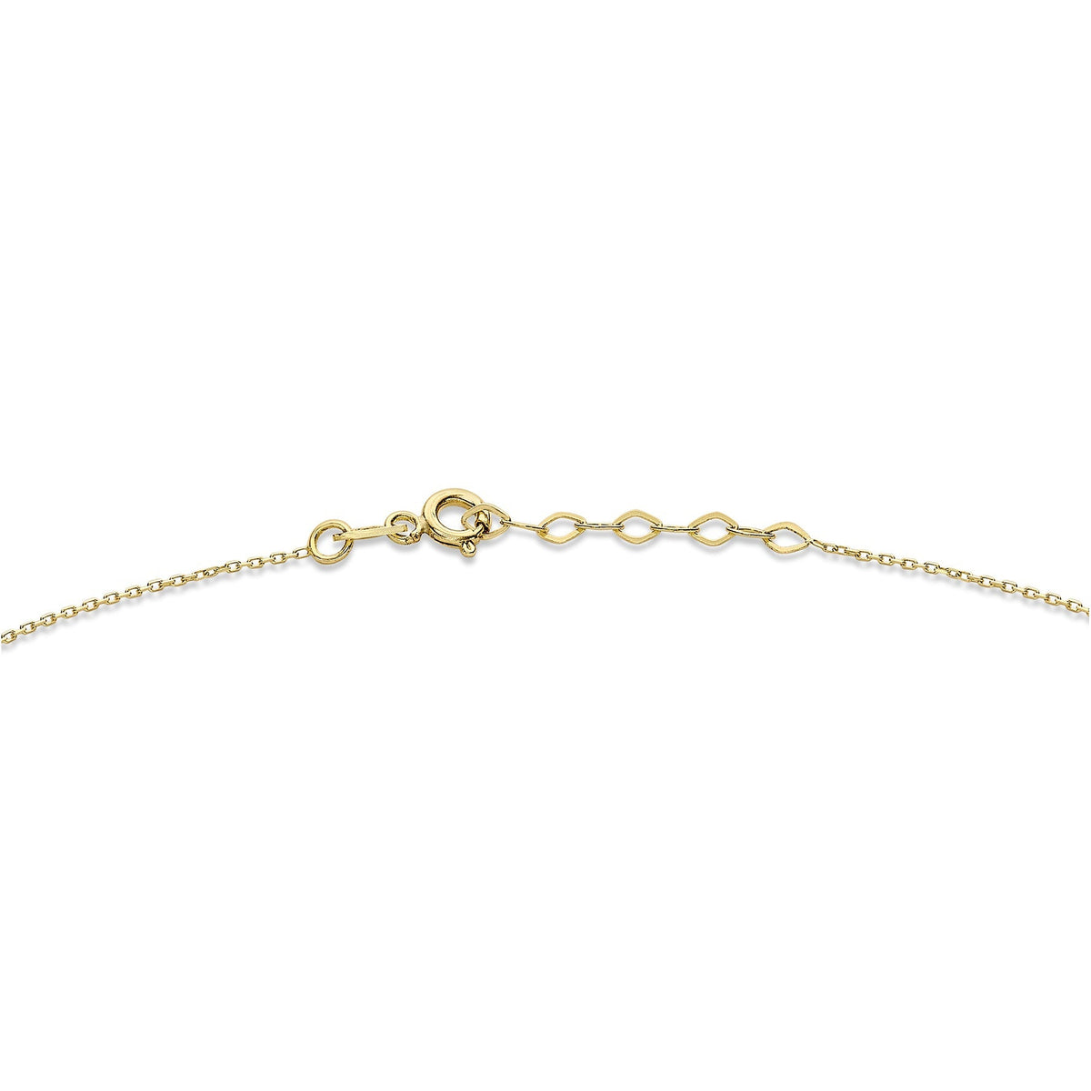9ct Yellow Gold Figure 8 Charm Adjustable Anklet — 0.7mm