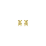 9ct Yellow Gold Teddy Bear Stud Earrings
