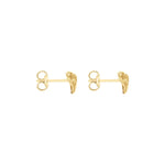 9ct Yellow Gold Elephant Stud Earrings