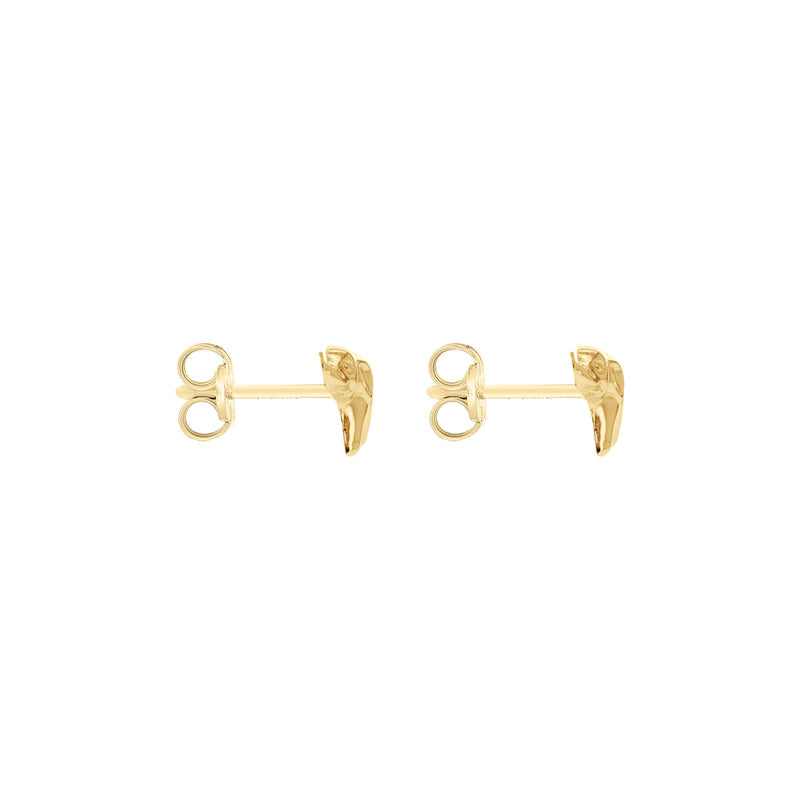 9ct Yellow Gold Elephant Stud Earrings
