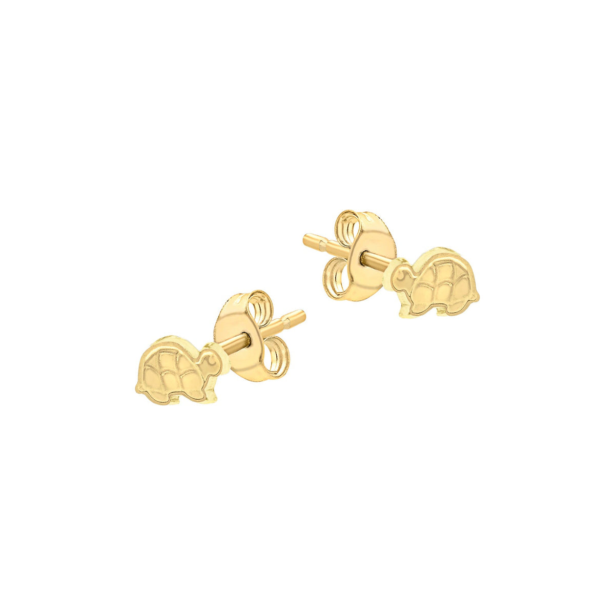 9ct Yellow Gold Tortoise Stud Earrings