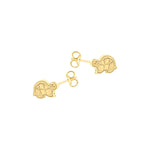 9ct Yellow Gold Tortoise Stud Earrings