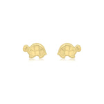 9ct Yellow Gold Tortoise Stud Earrings
