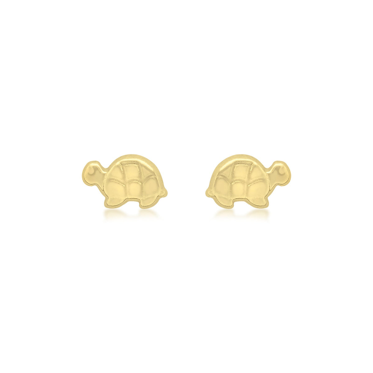 9ct Yellow Gold Tortoise Stud Earrings