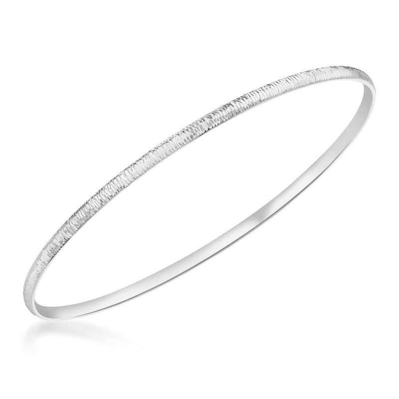 9ct White Gold Slip-On Bangle - The Fine Jewellery Company