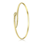 18ct Yellow Gold Snake Slip-On Bangle